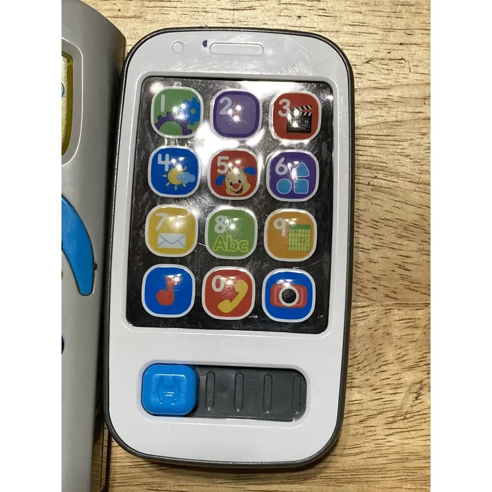 2014 Fisher-Price Mattel LAUGH & LEARN Smart‎ Cell Phone & Remote Control WORKS